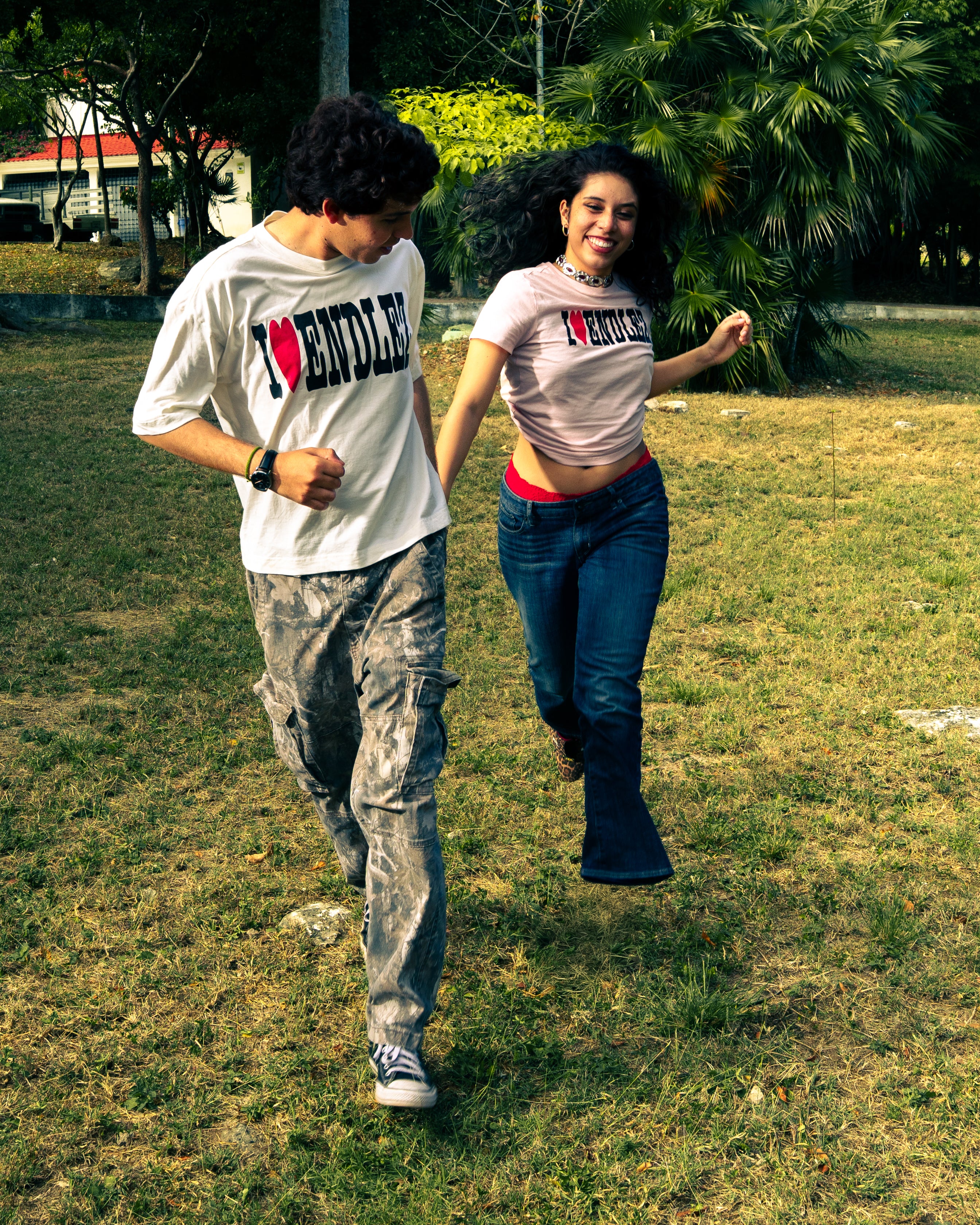 I <3 ENDLEZ - T-SHIRT BEIGE
