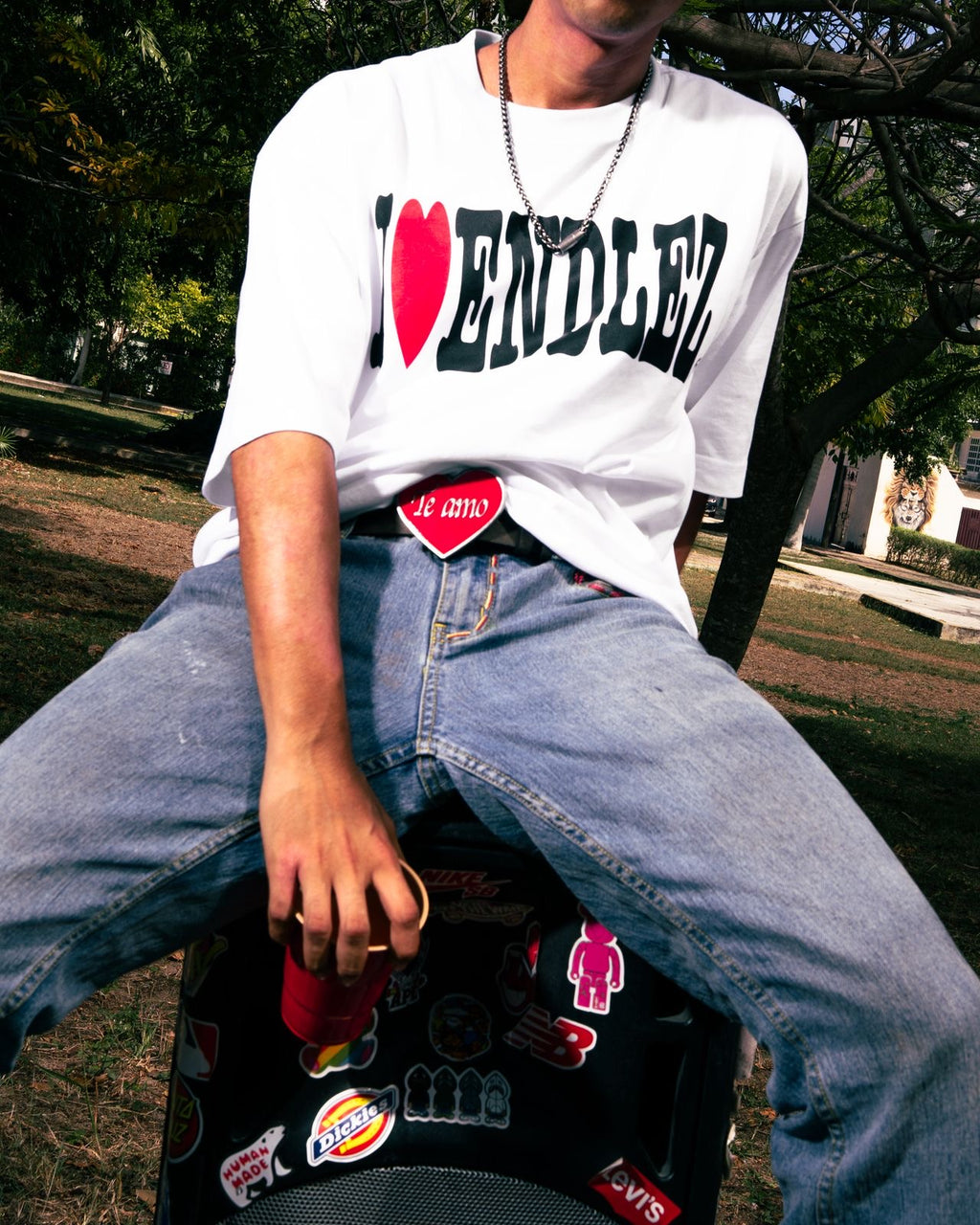 I <3 ENDLEZ - T-SHIRT BLANCA